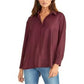 Rachel Roy Women's Button-Front Shirt Purple Size Small