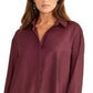 Rachel Roy Women's Button-Front Shirt Purple Size Large