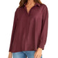Rachel Roy Women's Button-Front Shirt Purple Size Medium
