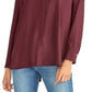 Rachel Roy Women's Button-Front Shirt Purple Size Medium