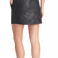 Rachel Roy Women's Keni Snake-Embossed Pull-On Skirt Black Size Large
