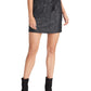 Rachel Roy Women's Keni Snake-Embossed Pull-On Skirt Black Size Large