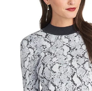 Rachel Roy Women's Lindey Sweater Top Gray Size Large