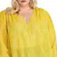 Rachel Rachel Roy Women's Plus Size Lulu Blouse Med Yellow Size 2X