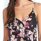 Rachel Rachel Roy Women's Karlie Sleeveless Printed Ruffled Top Black Size Extra Small