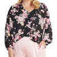 Rachel Rachel Roy Women's Layla Ruffle Top Black Size 1 Extra