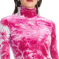 Rachel Roy Women's Val Tie-Dyed Turtleneck Top Purple Size Extra Small