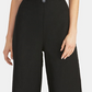Rachel Roy Women's Cotton Cropped Tie-Back Jumpsuit Black Size 0