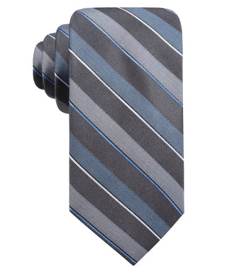 Ryan Seacrest Distinction Men's Bragg Slim Stripe Tie Blue Size Regular