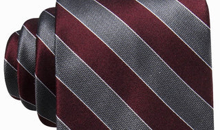 Ryan Seacrest Distinction Men's Andros Stripe Silk Tie Pink Size Regular