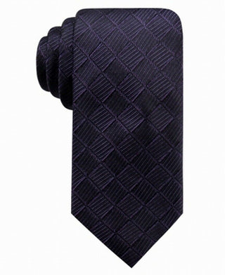 Ryan Seacrest Distinction Men's Franco Geo Silk Tie Purple Size Regular