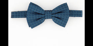 Ryan Seacrest Distinction Men's Geometric Silk Bow Tie Blue Size Regular