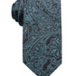Ryan Seacrest Distinction Men's Wilson Slim Paisley Tie Blue Size Regular