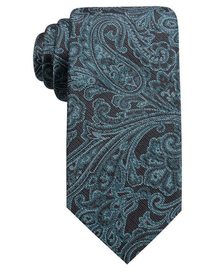 Ryan Seacrest Distinction Men's Wilson Slim Paisley Tie Blue Size Regular