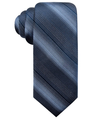Ryan Seacrest Distinction Men's Lombardy Stripe Slim Tie  Blue Size Regular