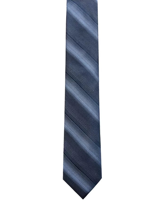 Ryan Seacrest Distinction Men's Lombardy Stripe Slim Tie  Blue Size Regular