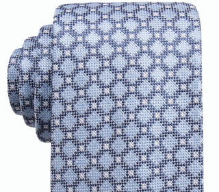 Ryan Seacrest Distinction Men's Bona Neat Slim Tie Blue Size Regular