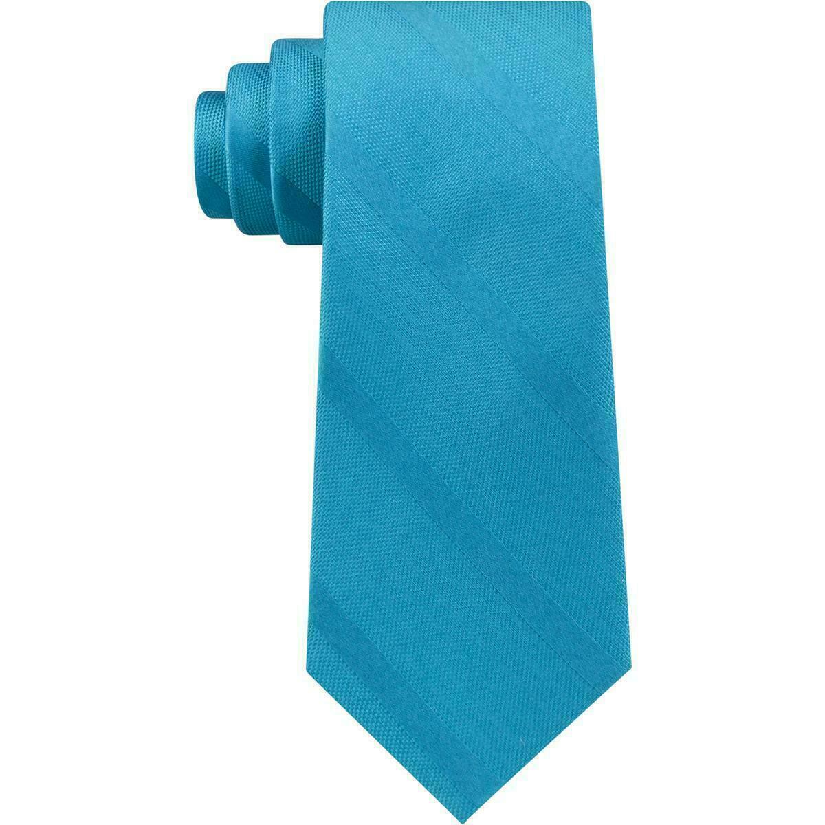 Tommy Hilfiger Men's Silk Striped Neck Tie Blue One Size