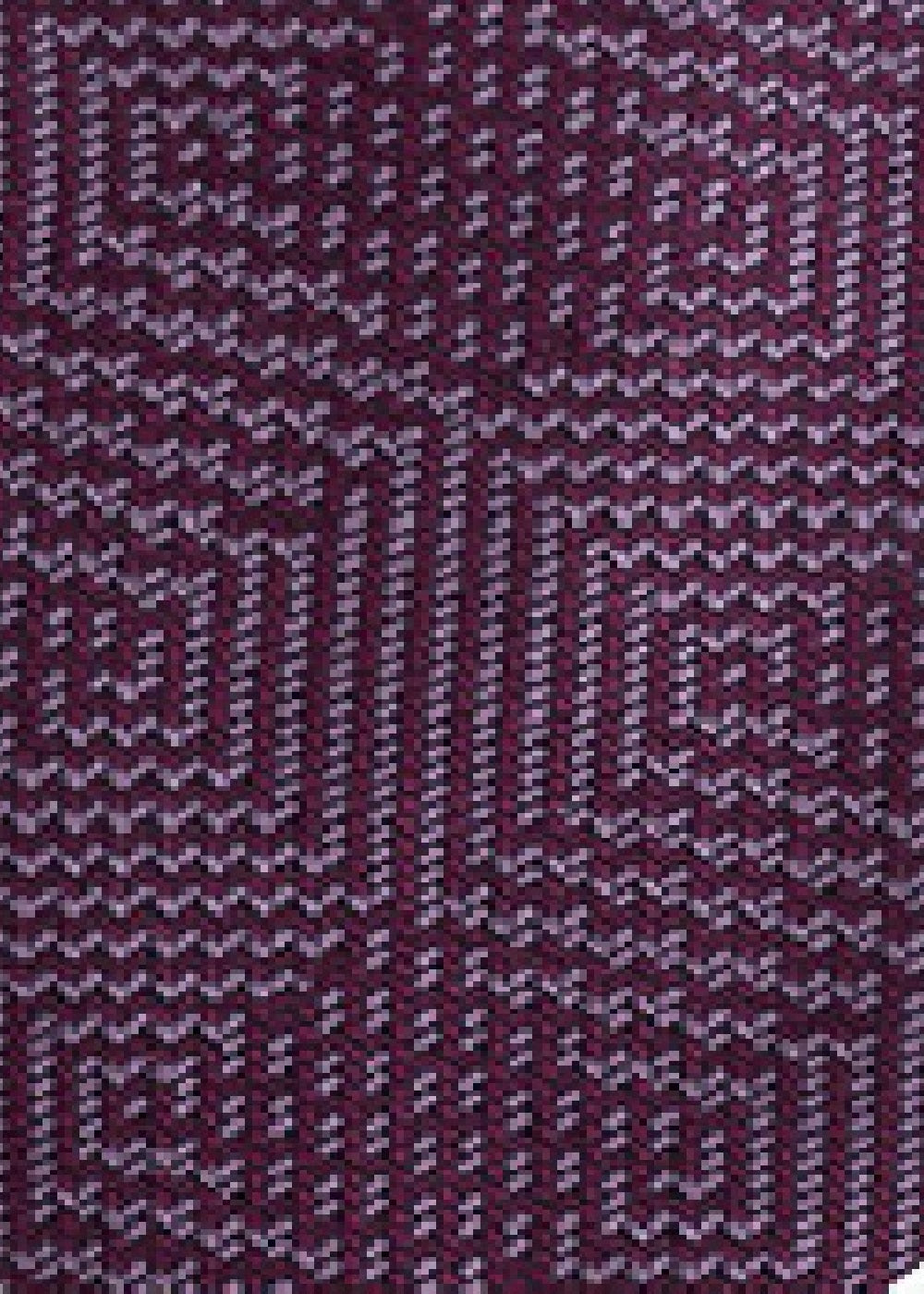 Michael Kors Men's Textured Geometric Patchwork Tie Red One Size