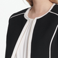 Calvin Klein Women's Piped-Trim Jacket Charcoal Size 12