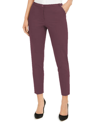Calvin Klein Women's Cropped Skinny Pants Purple Size 8