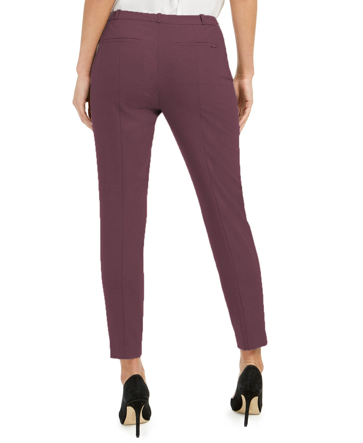 Calvin Klein Women's Cropped Skinny Pants Purple Size 8