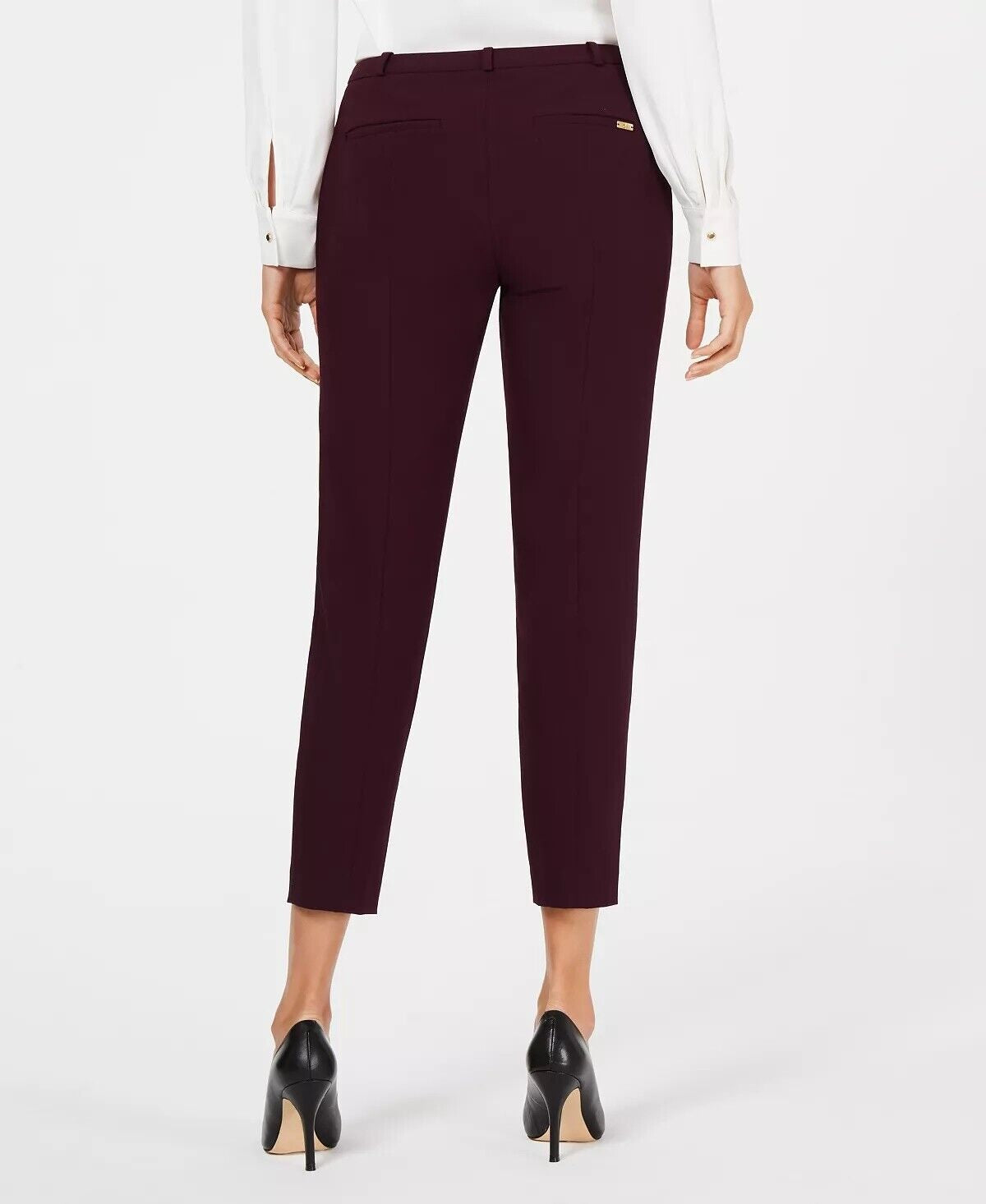 Calvin Klein Women's Skinny Ankle Pants Purple Size 4