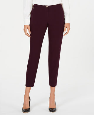 Calvin Klein Women's Skinny Ankle Pants Purple Size 2
