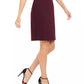 Calvin Klein Women's Soft Crepe Pencil Skirt Purple Size 2