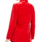 Calvin Klein Women's Long Velvet Blazer Medium Red Size 12