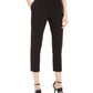 Calvin Klein Women's Piped-Trim Cropped Pants Black Size 4