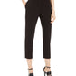 Calvin Klein Women's Piped Trim Cropped Pants Black Size 10