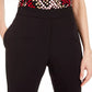 Calvin Klein Women's Piped Trim Cropped Pants Black Size 10
