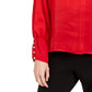 Calvin Klein Women's Woven Top Red Size Large