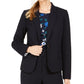Calvin Klein Women's Single-Button Blazer Blue Size 8