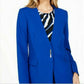 Calvin Klein Women's Lux Jacket with Hardware Blue Size 6