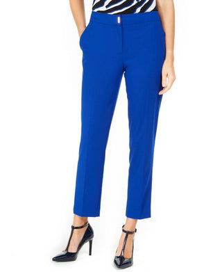 Calvin Klein Women's Straight-Leg Dress Pants Blue Size 2
