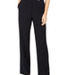 Calvin Klein Women's High-Rise Buttoned-Waist Dress Pants Navy Size 2