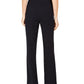 Calvin Klein Women's High-Rise Buttoned-Waist Dress Pants Navy Size 2