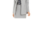 Calvin Klein Women's Open-Front Wing-Collar Blazer Silver Size 6