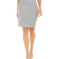 Calvin Klein Women's Zip-Pocket Pencil Skirt Gray Size 10