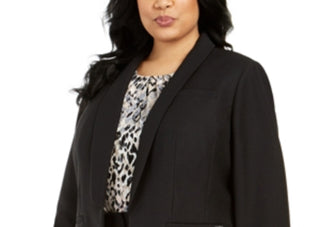 Calvin Klein Women's Parker Twill Blazer Black Size 16