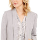 Calvin Klein Women's Parker Twill Blazer Gray Size 4