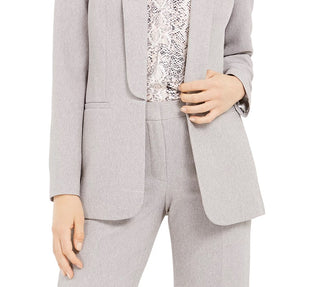 Calvin Klein Women's Parker Twill Blazer Gray Size 4