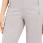 Calvin Klein Women's Zipper-Pocket Cropped Twill Pants Gray Size 0