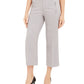 Calvin Klein Women's Zipper Pocket Cropped Twill Pants Gray Size 10