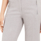 Calvin Klein Women's Zipper Pocket Cropped Twill Pants Gray Size 10