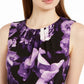 Calvin Klein Women's Floral Print Sleeveless Top Black Size X-Large