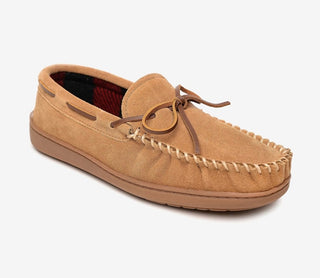 Gold Toe Men's Tie Moccasins Brown Size Large