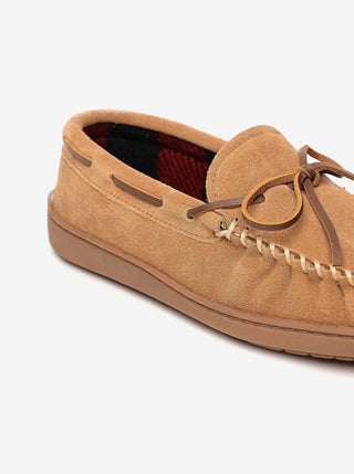 Gold Toe Men's Tie Moccasins Brown Size Large